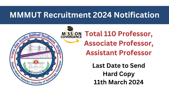 Join MMMUT Recruitment 2024! 110 meaty positions available. Apply now for exciting opportunities. Don't miss your chance to sizzle in a dynamic environment.